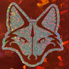 Glitter Fox Sticker